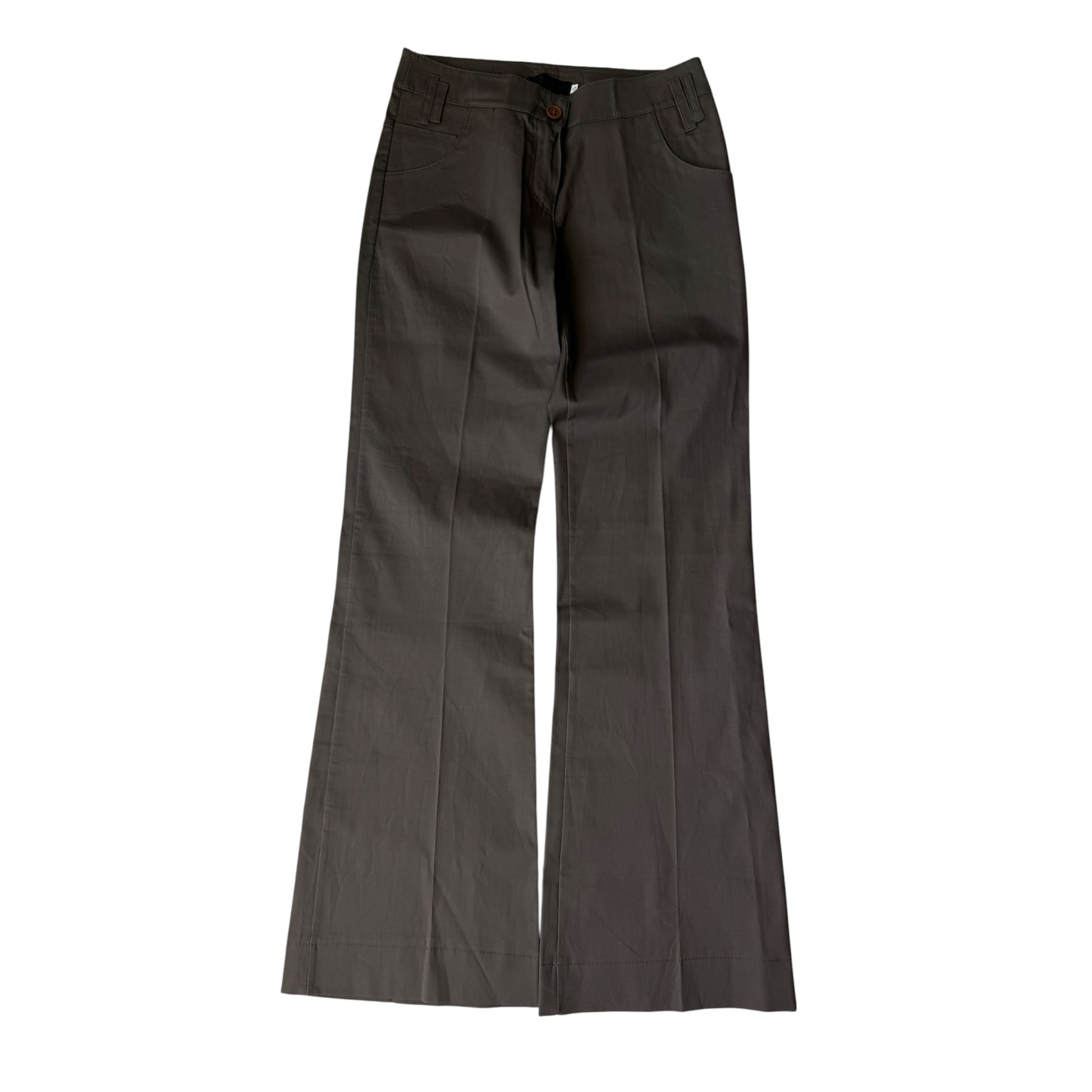 🪵 Pantaloni Y2K Flared – S Damă - anbracaminte