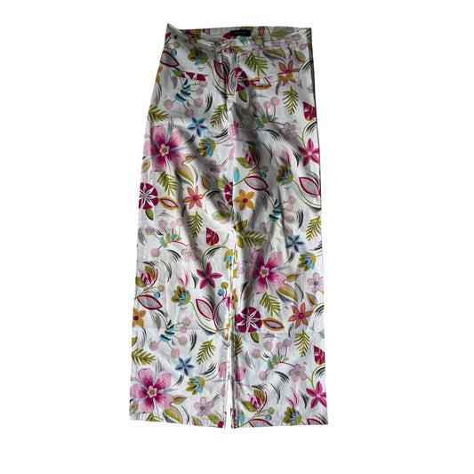 🌷 Pantaloni Y2K Floral Printed – L Damă – Made in Italy - anbracaminte
