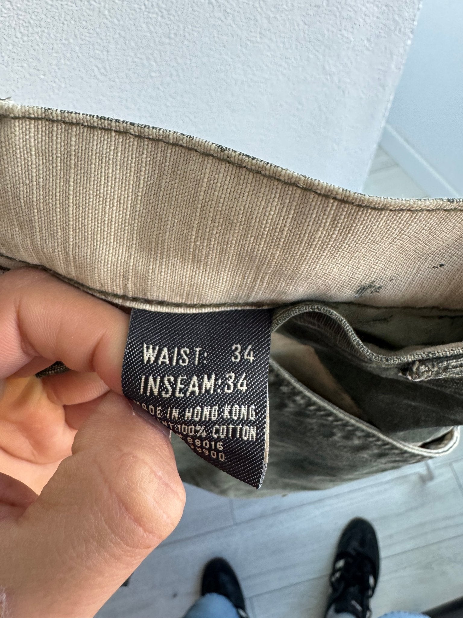 🪖 Pantaloni Y2K Pelle Pelle Washed Green Parachute – W34xL34 - anbracaminte