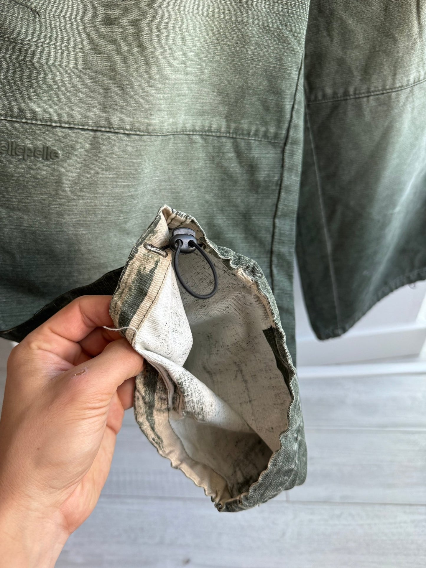 🪖 Pantaloni Y2K Pelle Pelle Washed Green Parachute – W34xL34 - anbracaminte