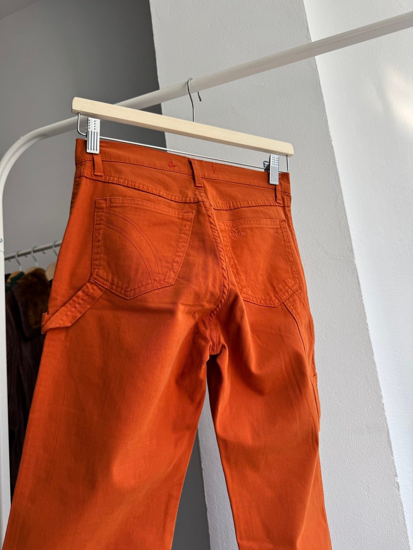 🍊 Pantaloni Y2K Phard Orange Carpenter – IT 44 (M/L Damă) - anbracaminte