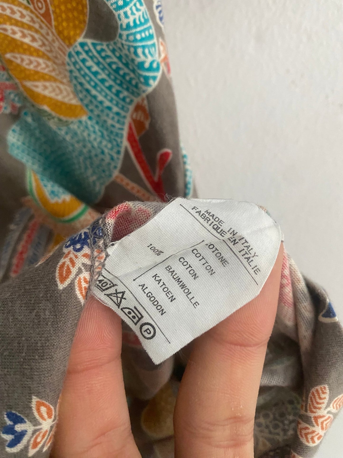 Polo Vintage Valentino Garavani cu Print Jungle – Mărime L, Made in Italy - anbracaminte