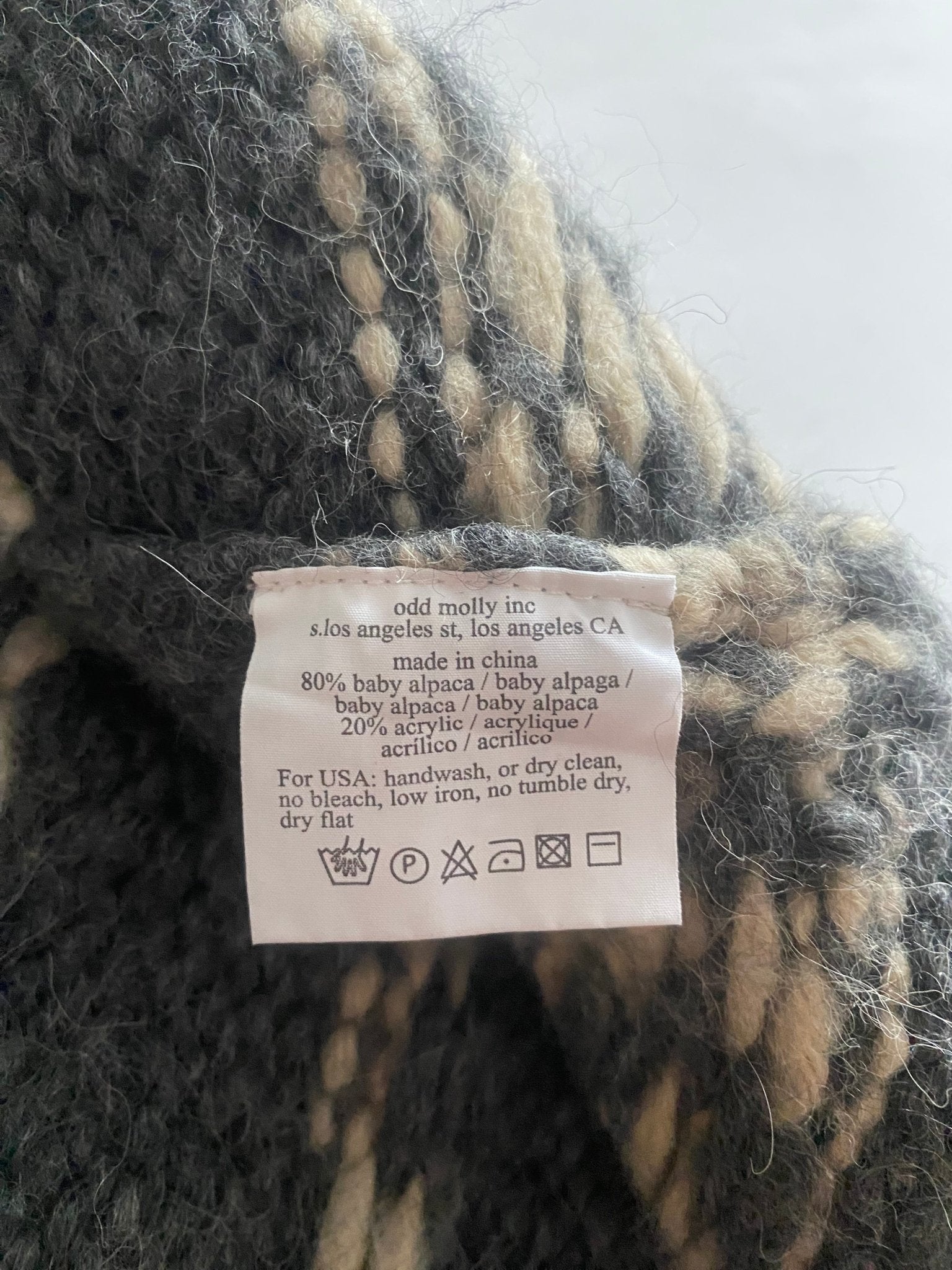 Poncho Y2K Odd Molly – Baby Alpaca – Women’s S - anbracaminte