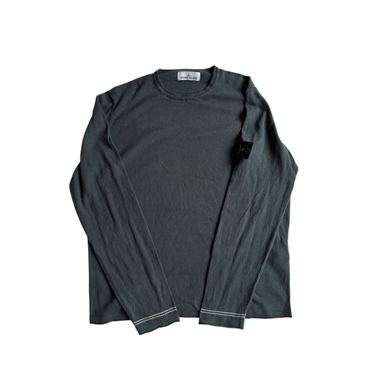 🧭 Pulover 2018 Stone Island din Bumbac Navy - Verzui – L (XL pe etichetă) - anbracaminte