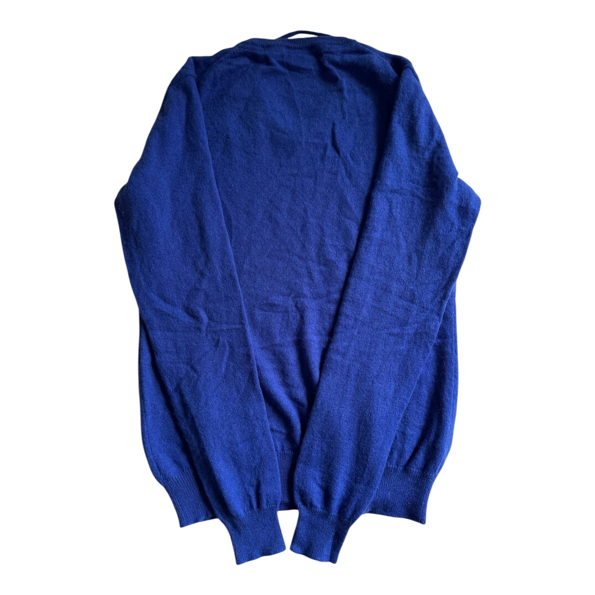 🔵 Pulover Albastru din Cașmir – V - neck – Mărime 36 (S Femei) – Great Condition - anbracaminte