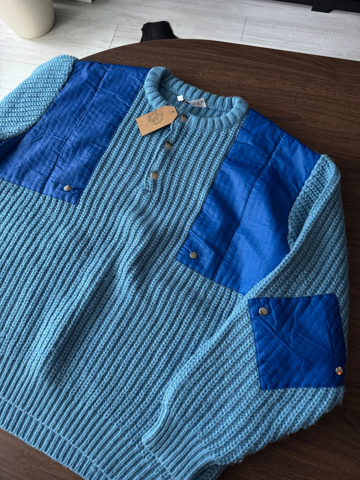 Pulover Albastru Vintage ’80 Bărbați | Nautic | XL - anbracaminte