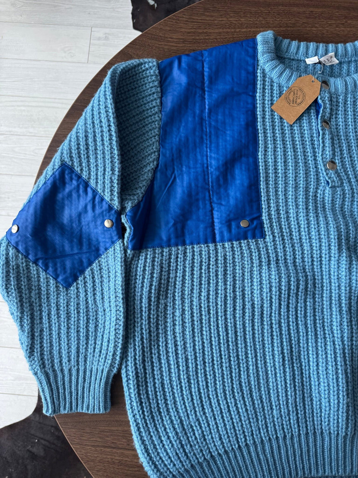 Pulover Albastru Vintage ’80 Bărbați | Nautic | XL - anbracaminte