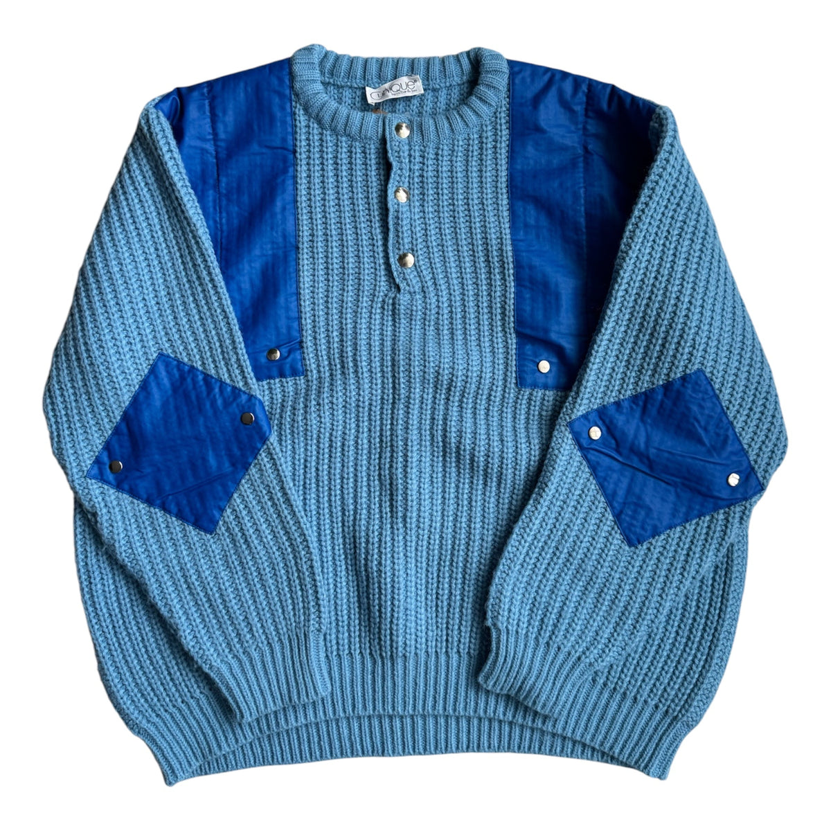 Pulover Albastru Vintage ’80 Bărbați | Nautic | XL - anbracaminte