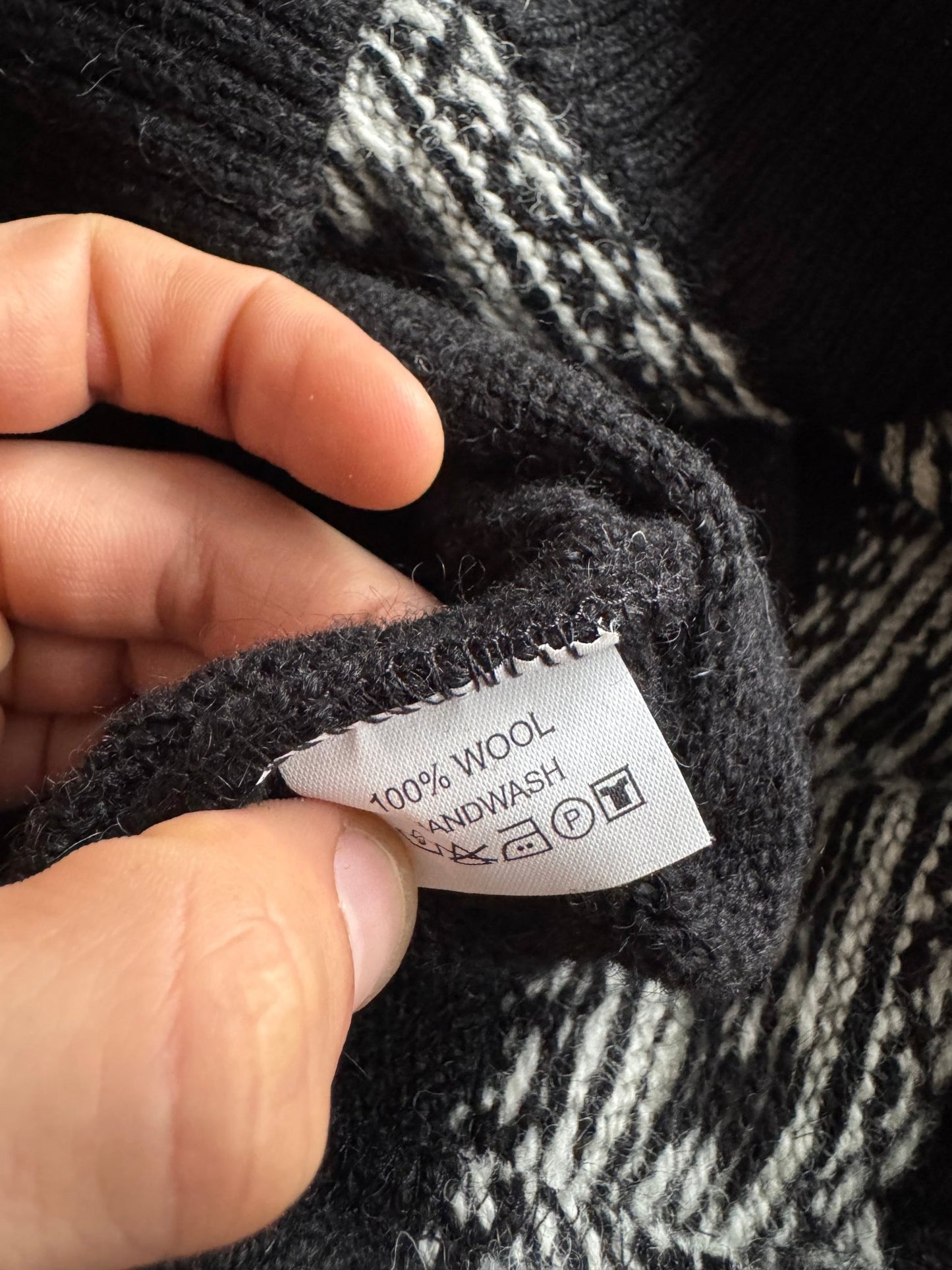 🧶 Pulover Bărbați Eskimo Negru cu Fermoar Scurt din Lână – L - anbracaminte