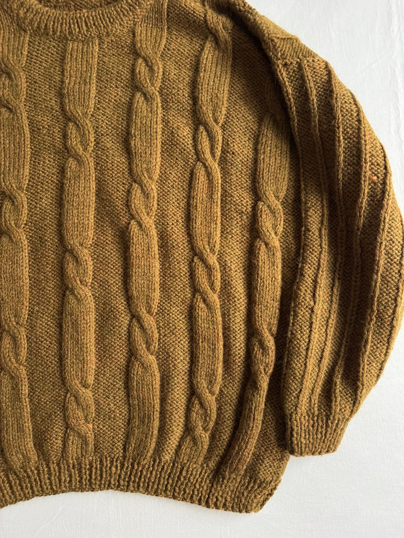 🧶 Pulover Bărbați Vintage Chunky Cable Knit – L / XL - anbracaminte