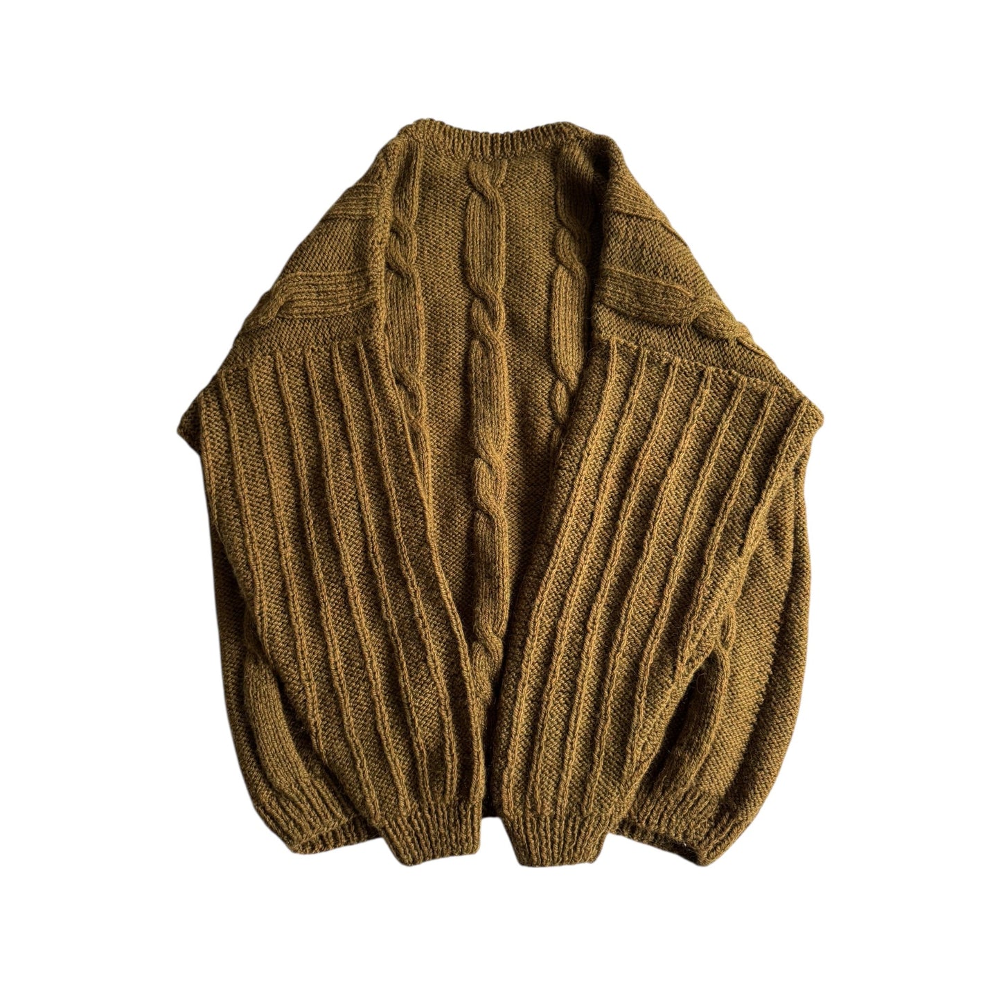 🧶 Pulover Bărbați Vintage Chunky Cable Knit – L / XL - anbracaminte
