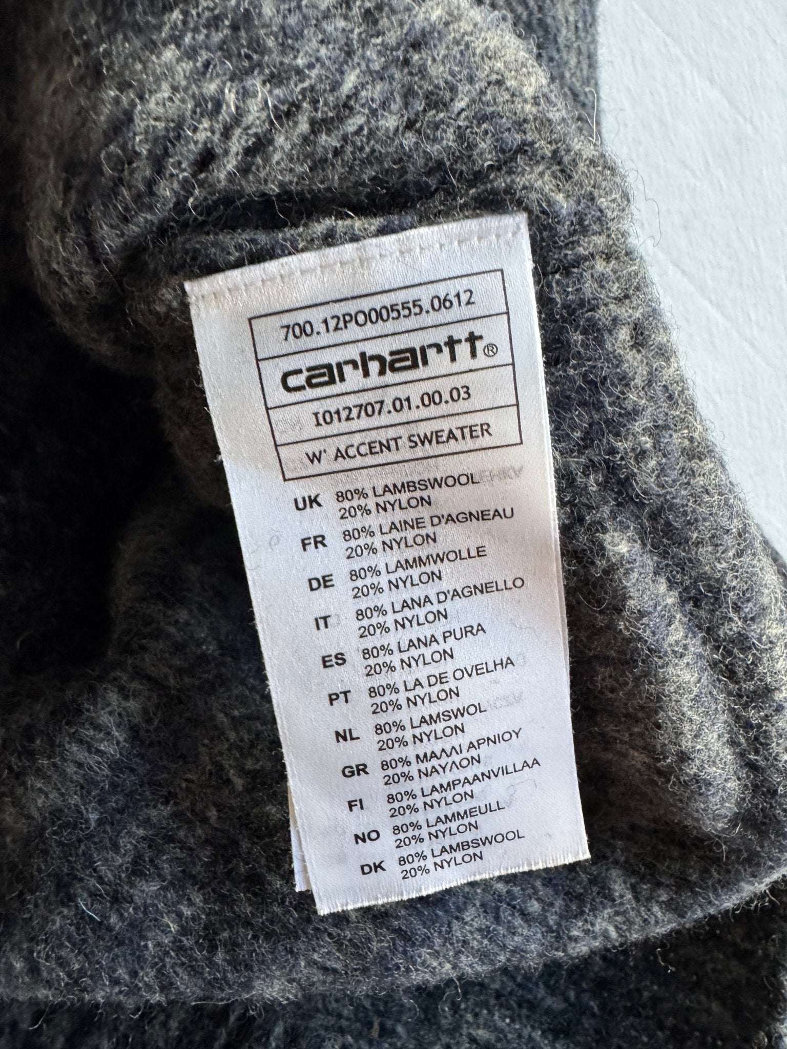 🧶 Pulover Carhartt / Texturat (Mărime L Femei) - anbracaminte
