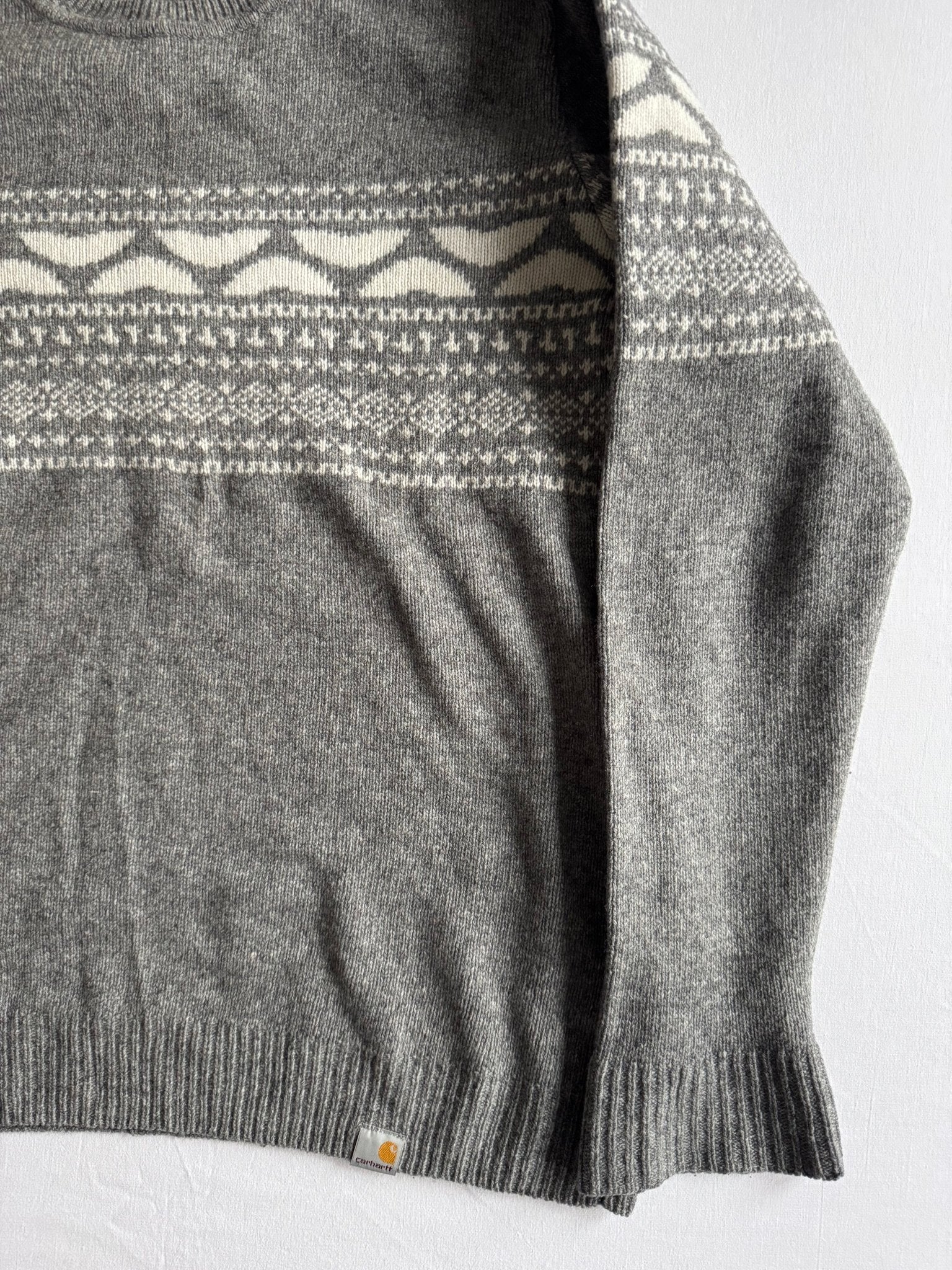 🧶 Pulover Carhartt WIP „Holmes” Gri – Mărime M - anbracaminte