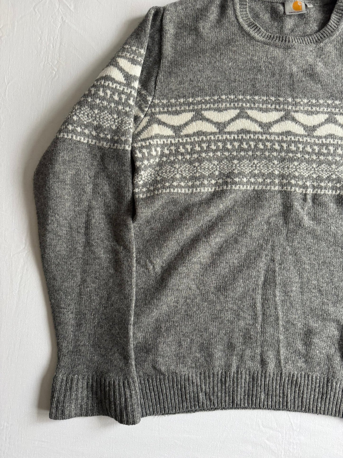 🧶 Pulover Carhartt WIP „Holmes” Gri – Mărime M - anbracaminte