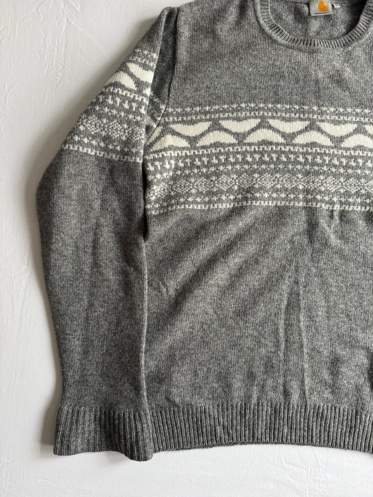 🧶 Pulover Carhartt WIP „Holmes” Gri – Mărime M - anbracaminte