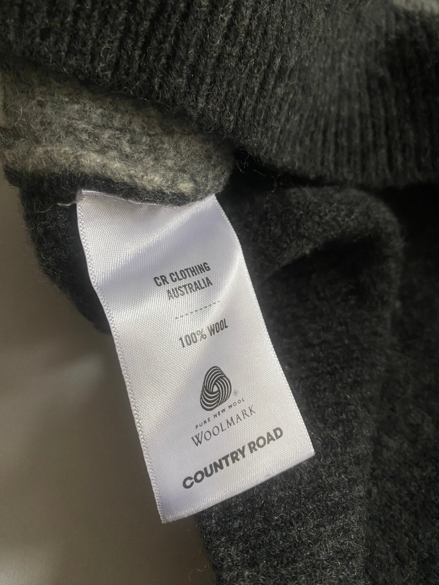 Pulover Country Road Australia – Gri – 100% Lână – Women’s M - anbracaminte