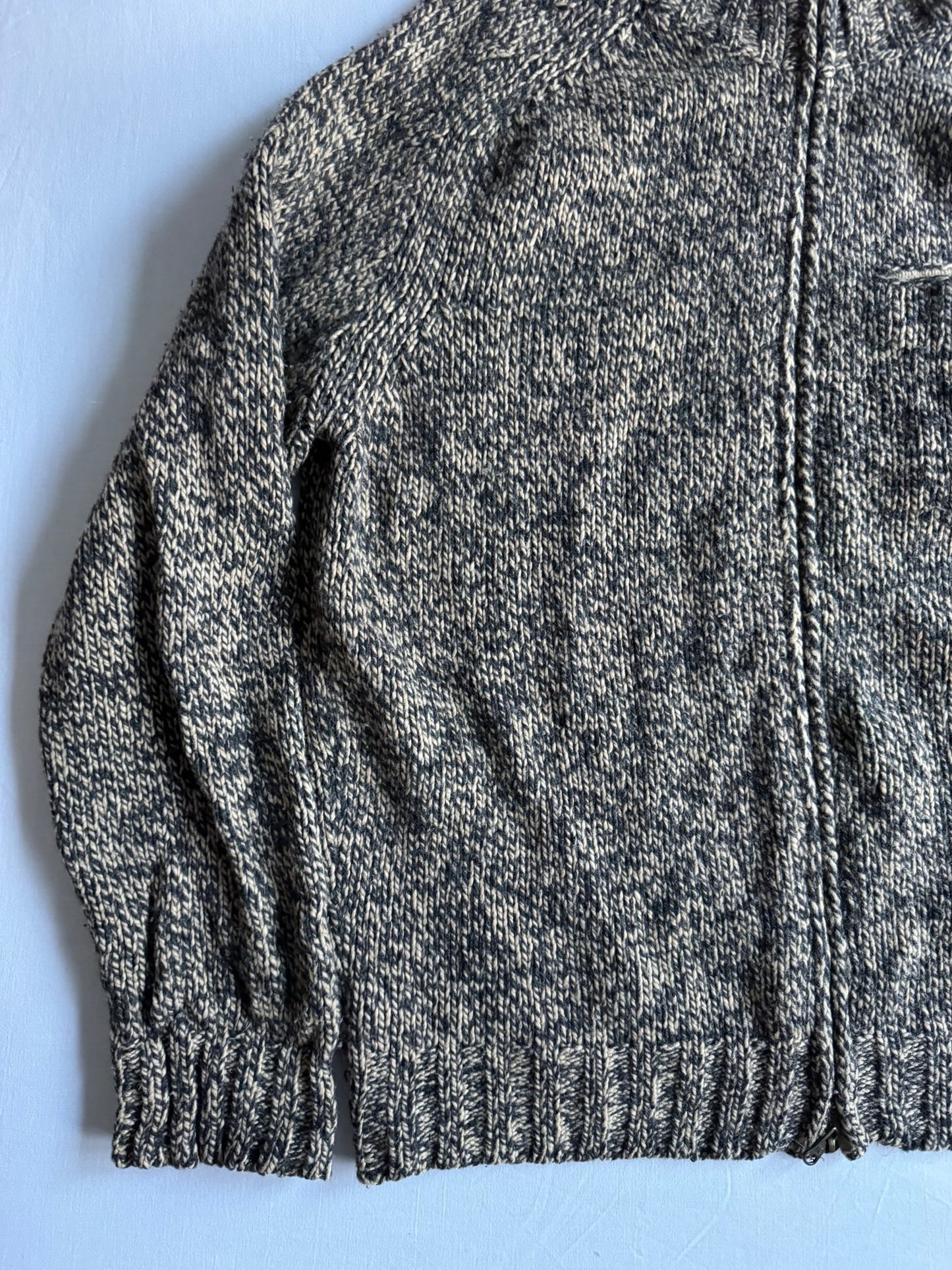 🧶 Pulover Henry Cotton’s / Full Zip Texturat (Mărime XL) - anbracaminte
