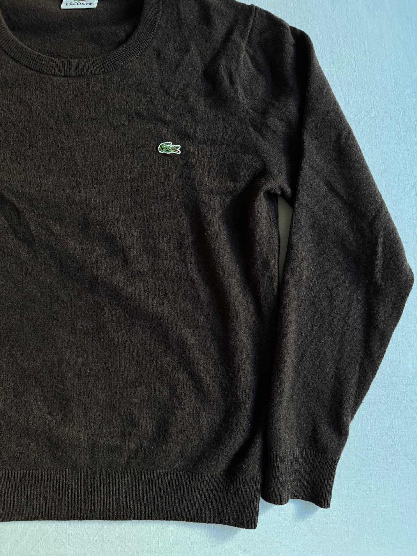 🧶 Pulover Lacoste / Tricot simplu (Mărime 3 - S) - anbracaminte