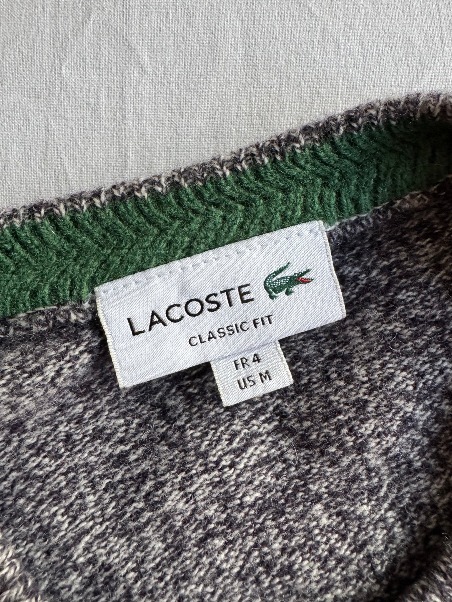 🐊 Pulover Lacoste / Tricot simplu (Mărime M) - anbracaminte