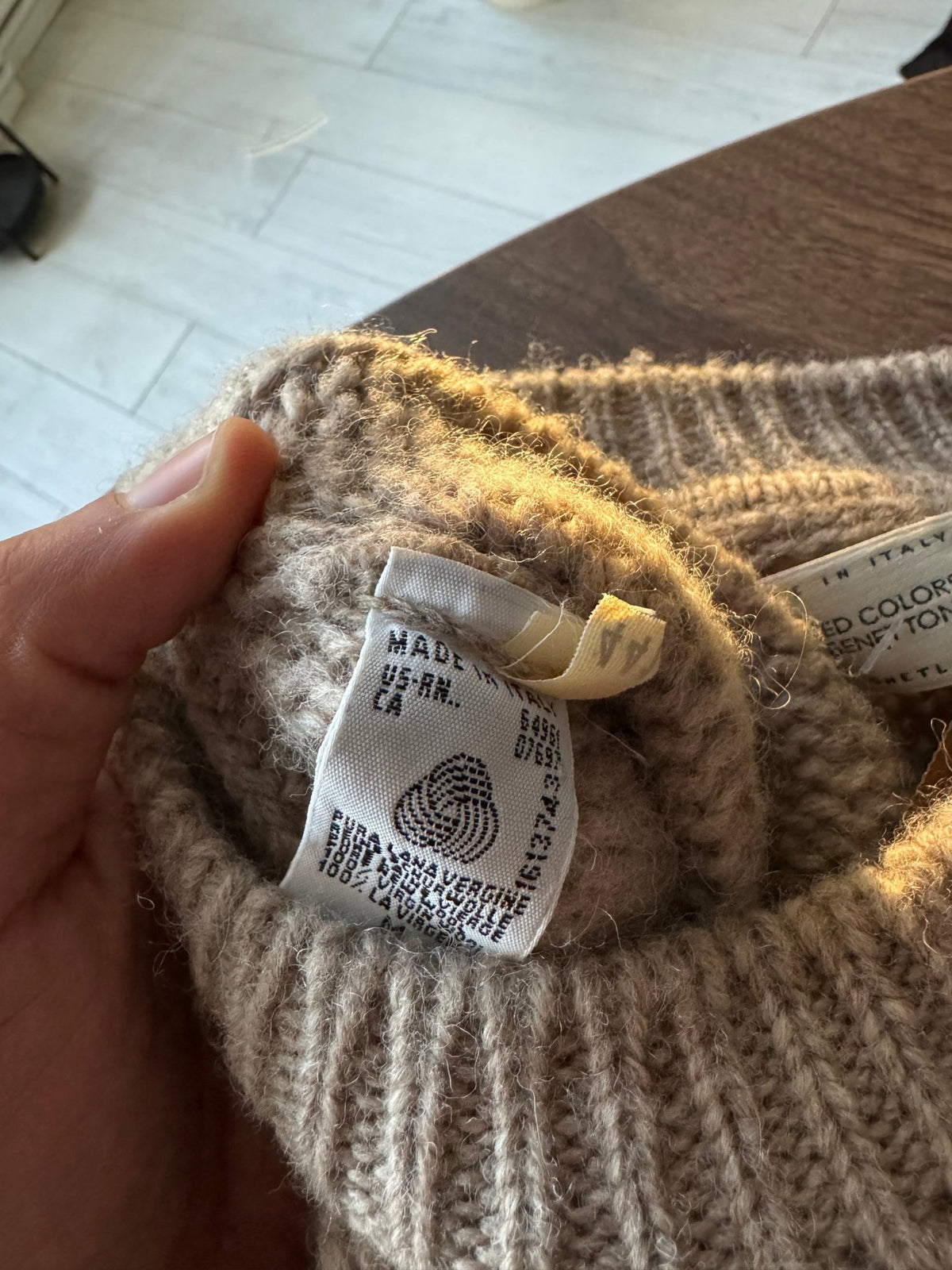 Pulover Lână Shetland Vintage Bărbați | Motive Natură | M - anbracaminte