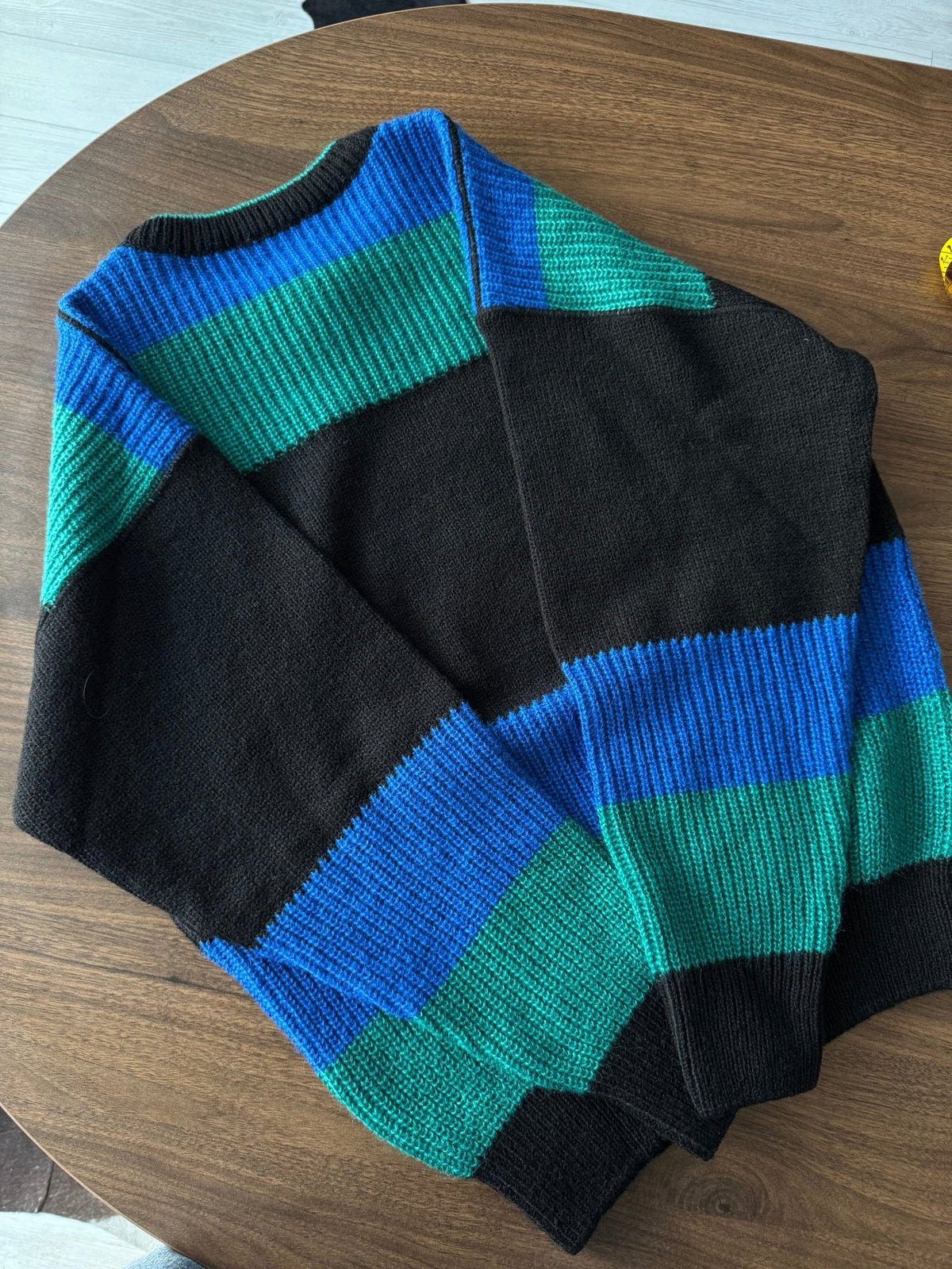Pulover Lână Vintage ’80 Bărbați | Model Grafic | M (48) - anbracaminte