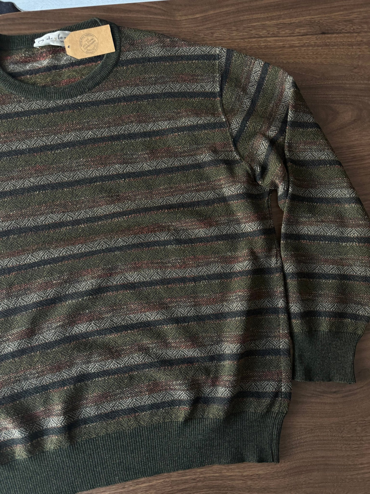 Pulover Lână Vintage Bărbați | Tricot Texturat | L - anbracaminte