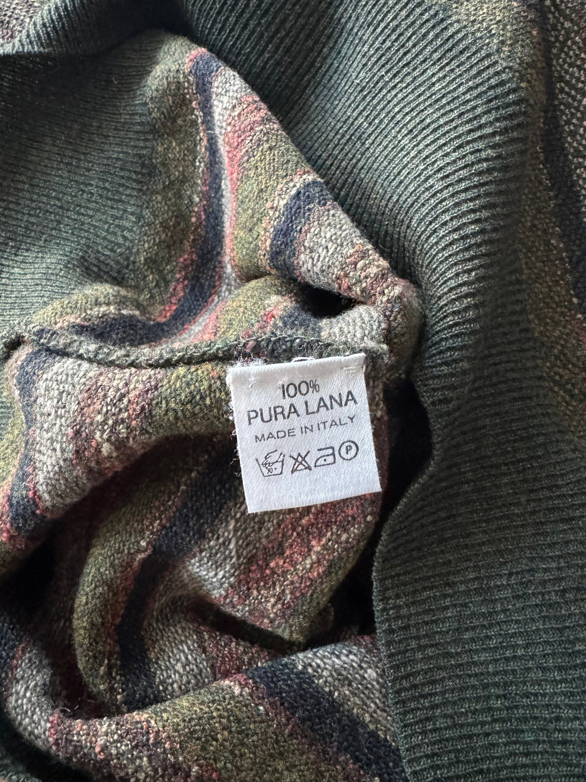 Pulover Lână Vintage Bărbați | Tricot Texturat | L - anbracaminte