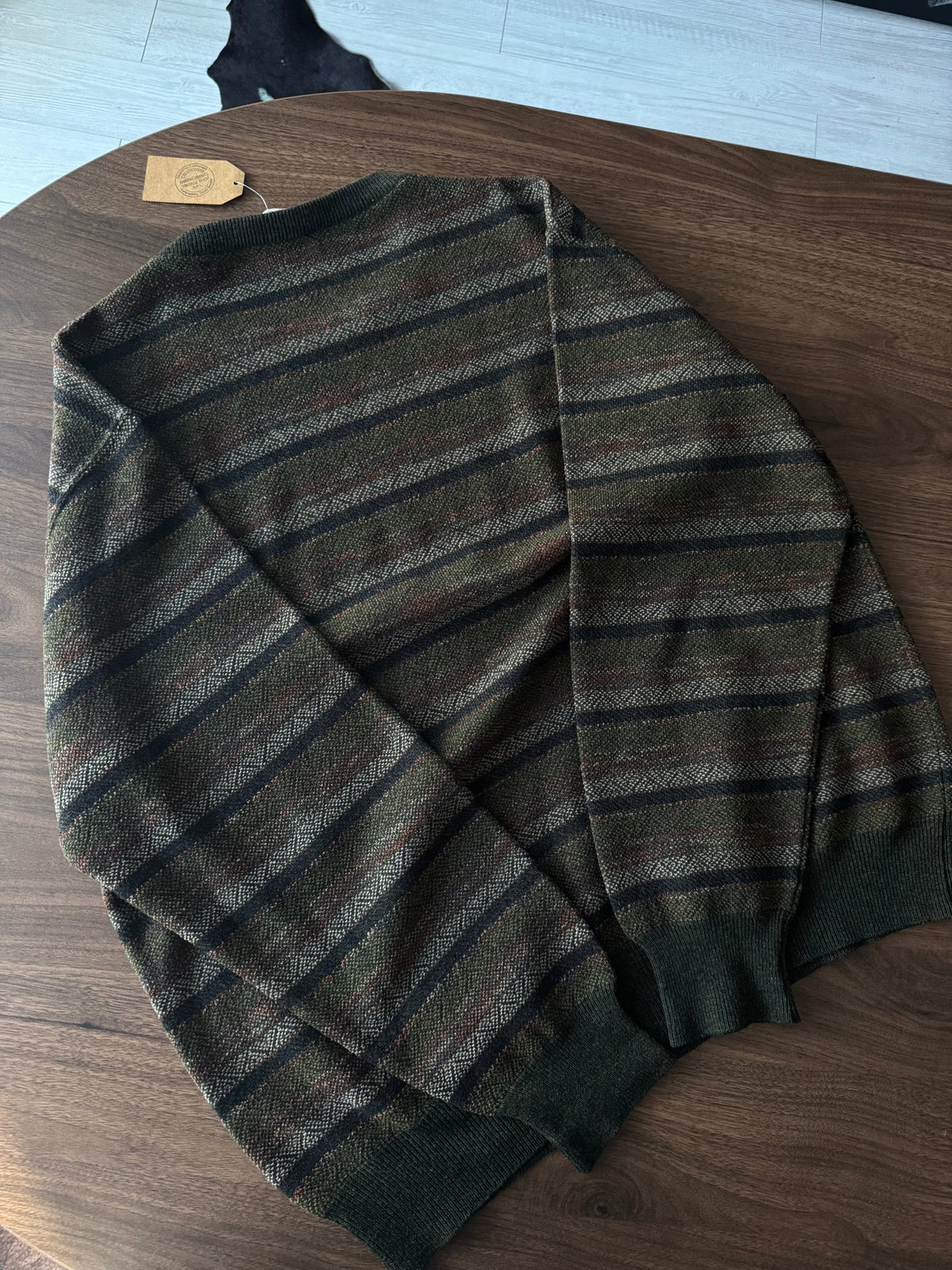 Pulover Lână Vintage Bărbați | Tricot Texturat | L - anbracaminte