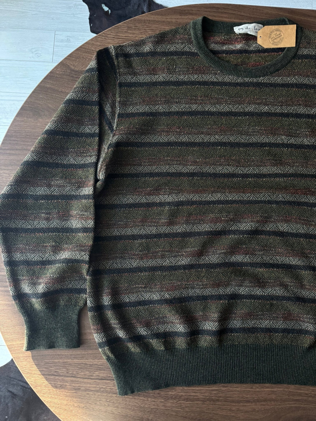 Pulover Lână Vintage Bărbați | Tricot Texturat | L - anbracaminte