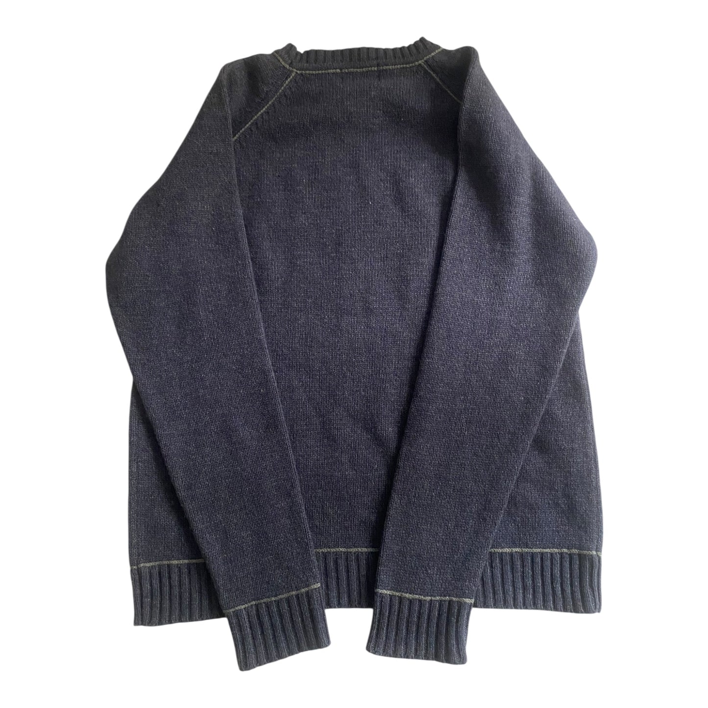 🐑 Pulover Lifeisgood – Light Navy – 80% Lambswool – Men’s L - anbracaminte