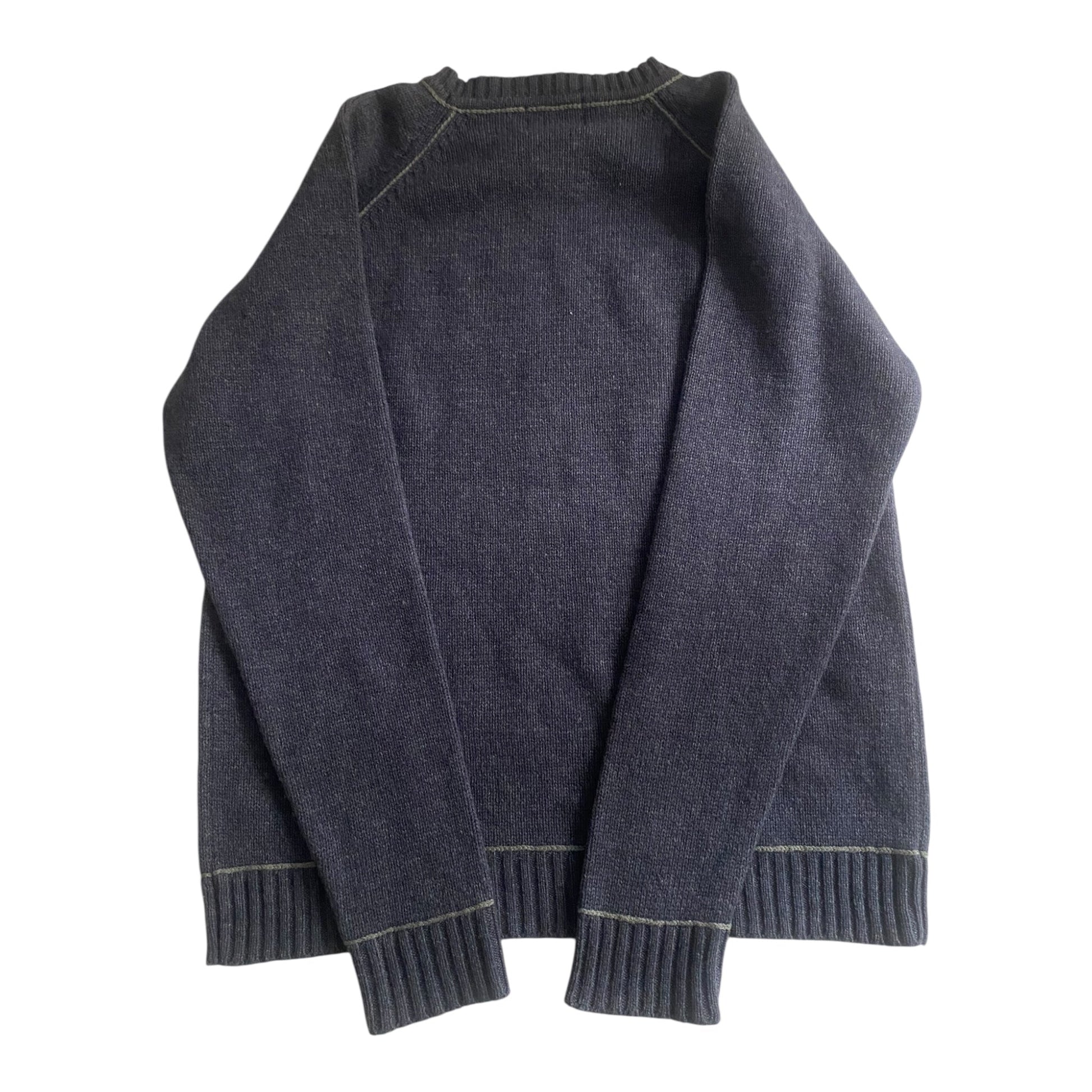 🐑 Pulover Lifeisgood – Light Navy – 80% Lambswool – Men’s L - anbracaminte