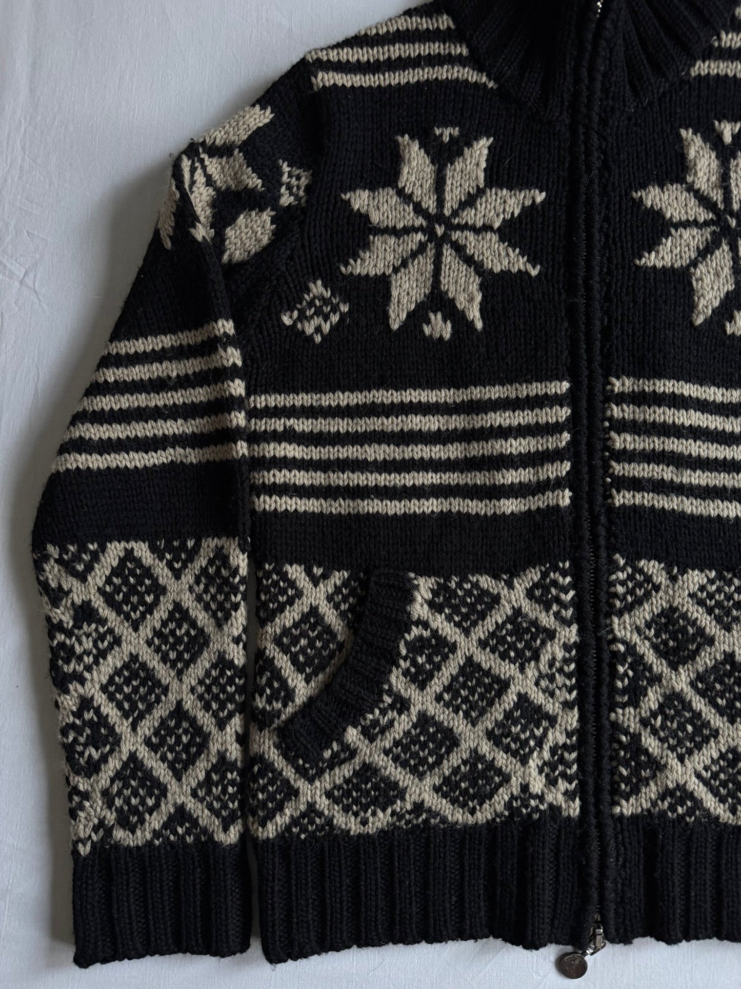 🧶 Pulover Moncler Full Zip din Lână – Mărimea L - anbracaminte