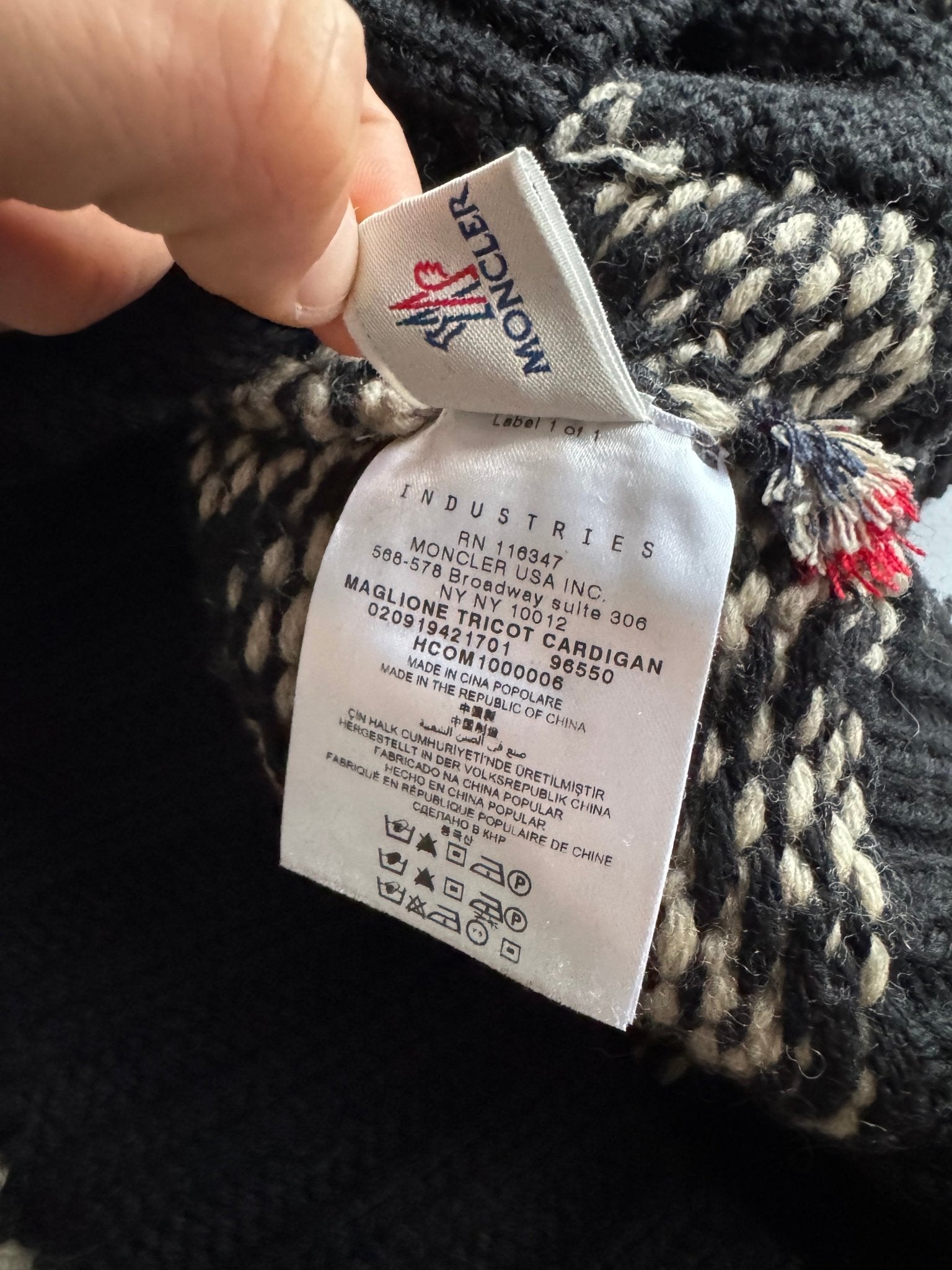 🧶 Pulover Moncler Full Zip din Lână – Mărimea L - anbracaminte
