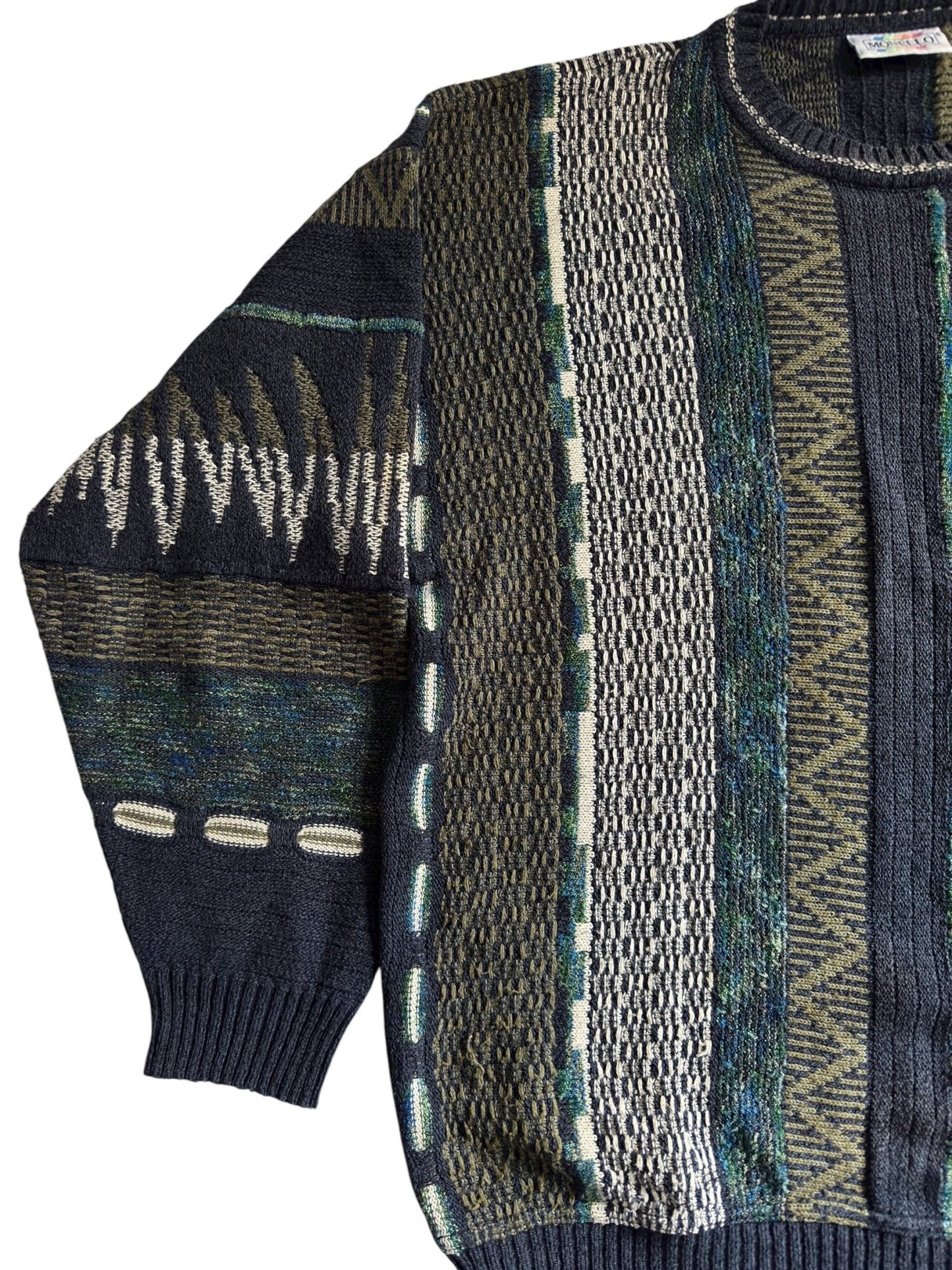 🧶 Pulover Monello Vintage – Made in Italy – Men’s L – Bumbac & Acrilic - anbracaminte