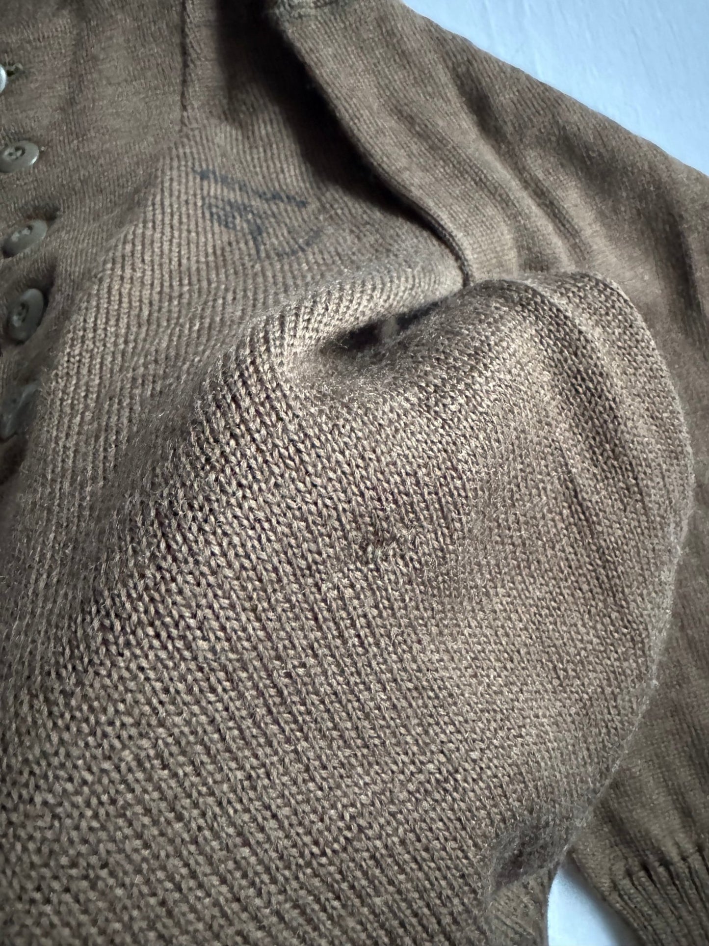 🧶 Pulover US Army Henley / 5 Nasturi cu Print Vietnam (Mărime S) - anbracaminte