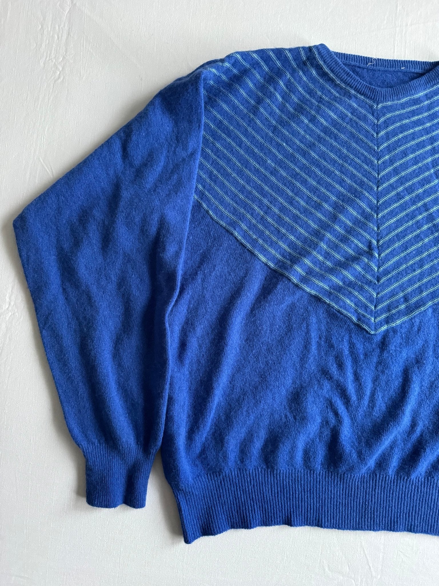 🧶 Pulover Vintage Albastru Aqua – Mărime Femei L - anbracaminte