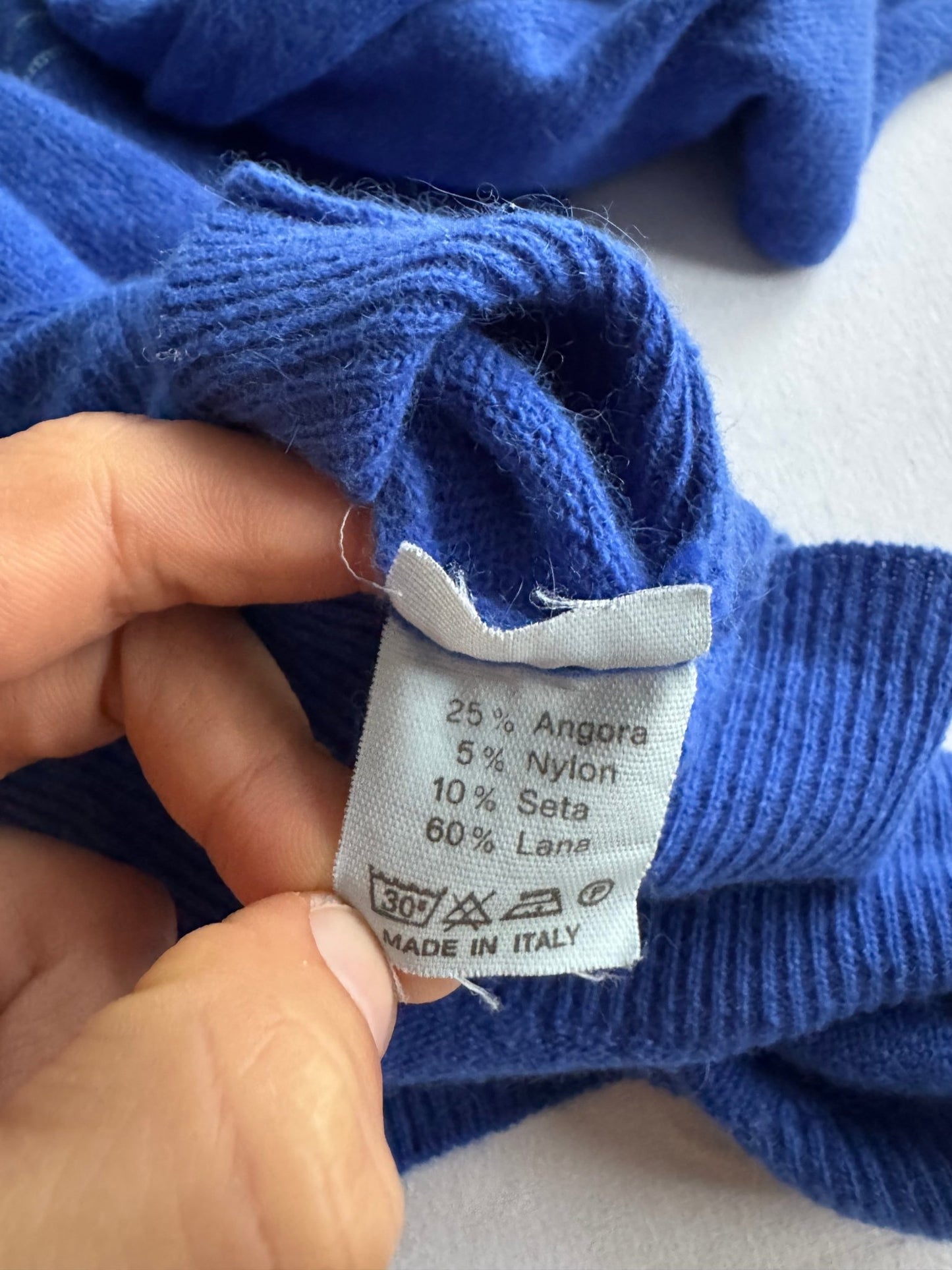 🧶 Pulover Vintage Albastru Aqua – Mărime Femei L - anbracaminte