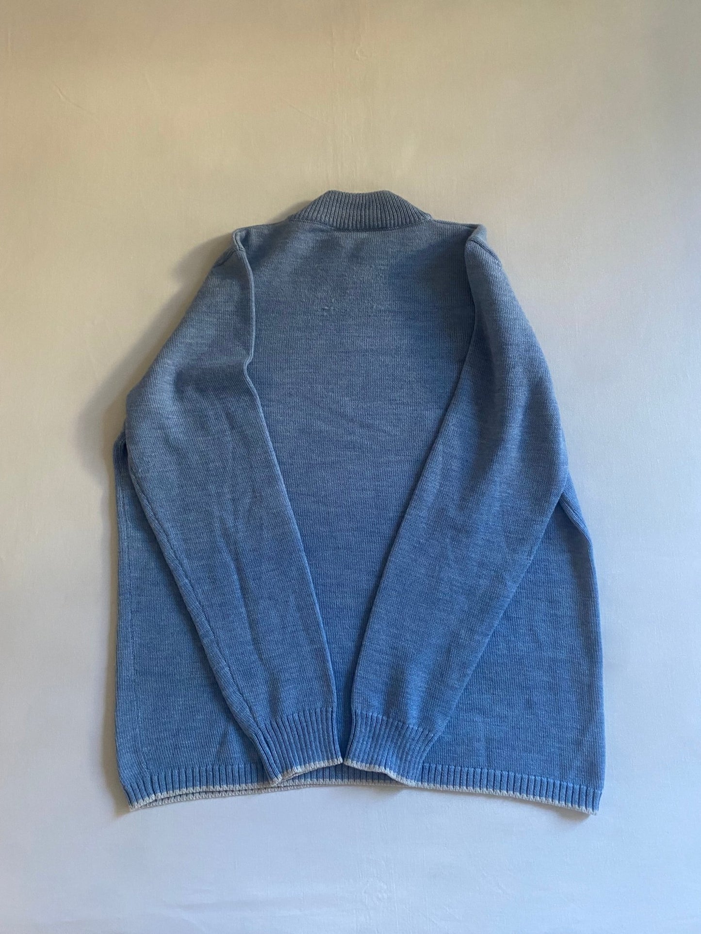 Pulover Vintage Baby Blue – 100% Lână – Made in Italy – IT 50 (EU 46) - anbracaminte