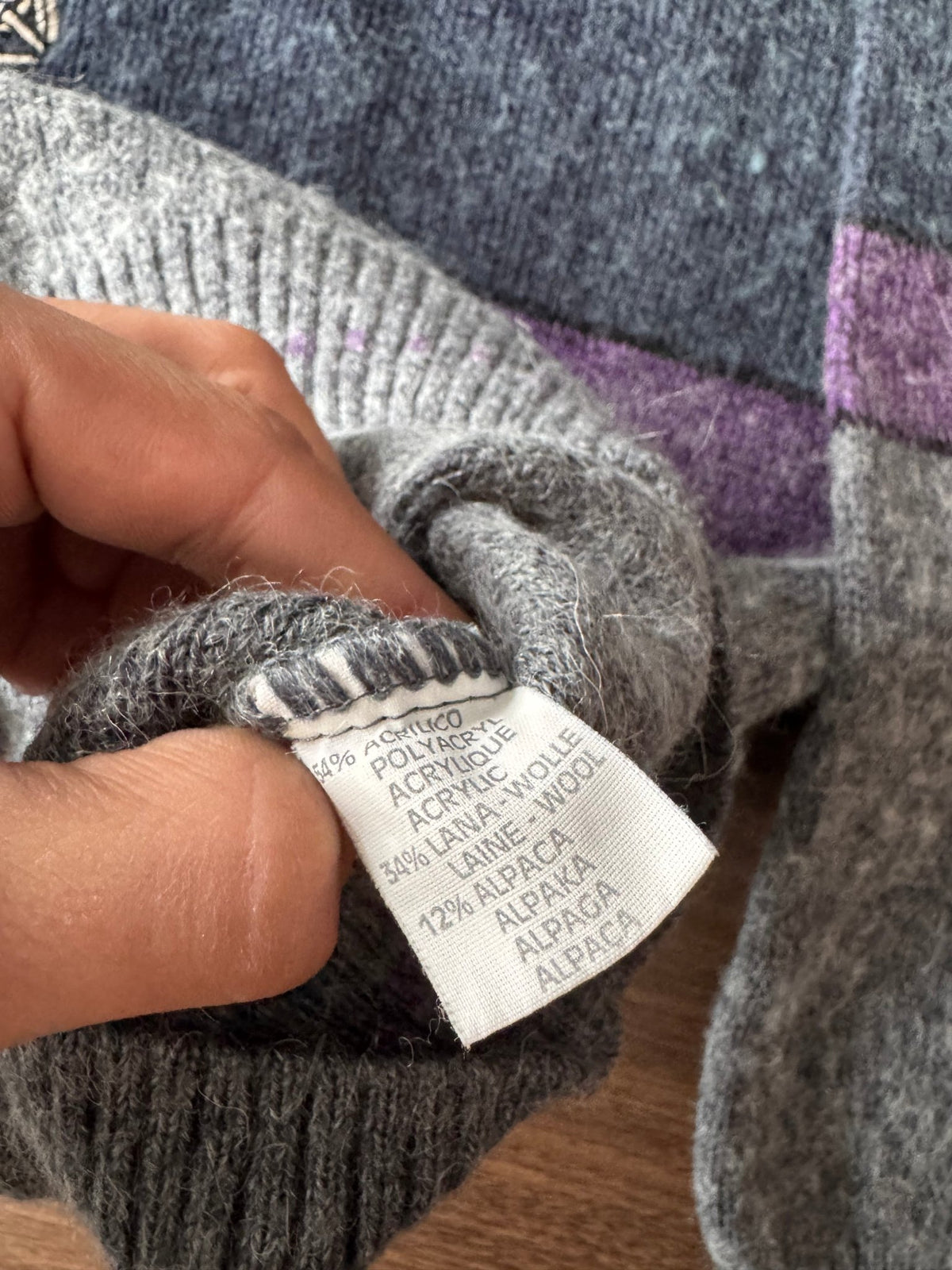 Pulover Vintage Bărbați | Broderie Grafică Boxy | L (54) - anbracaminte
