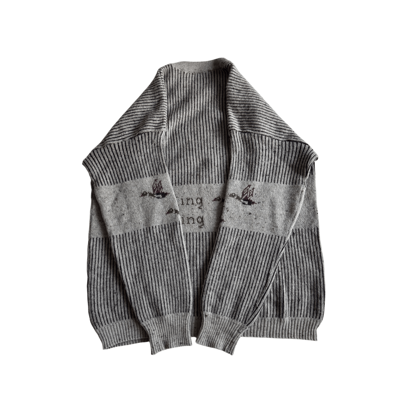 🦆 🧶 Pulover Vintage Bărbați cu Graphic Hunting – XL - anbracaminte