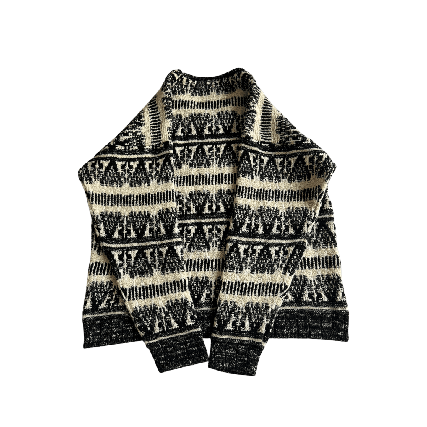 🧶 Pulover Vintage Bărbați cu Model Etnic din Lână – M - anbracaminte