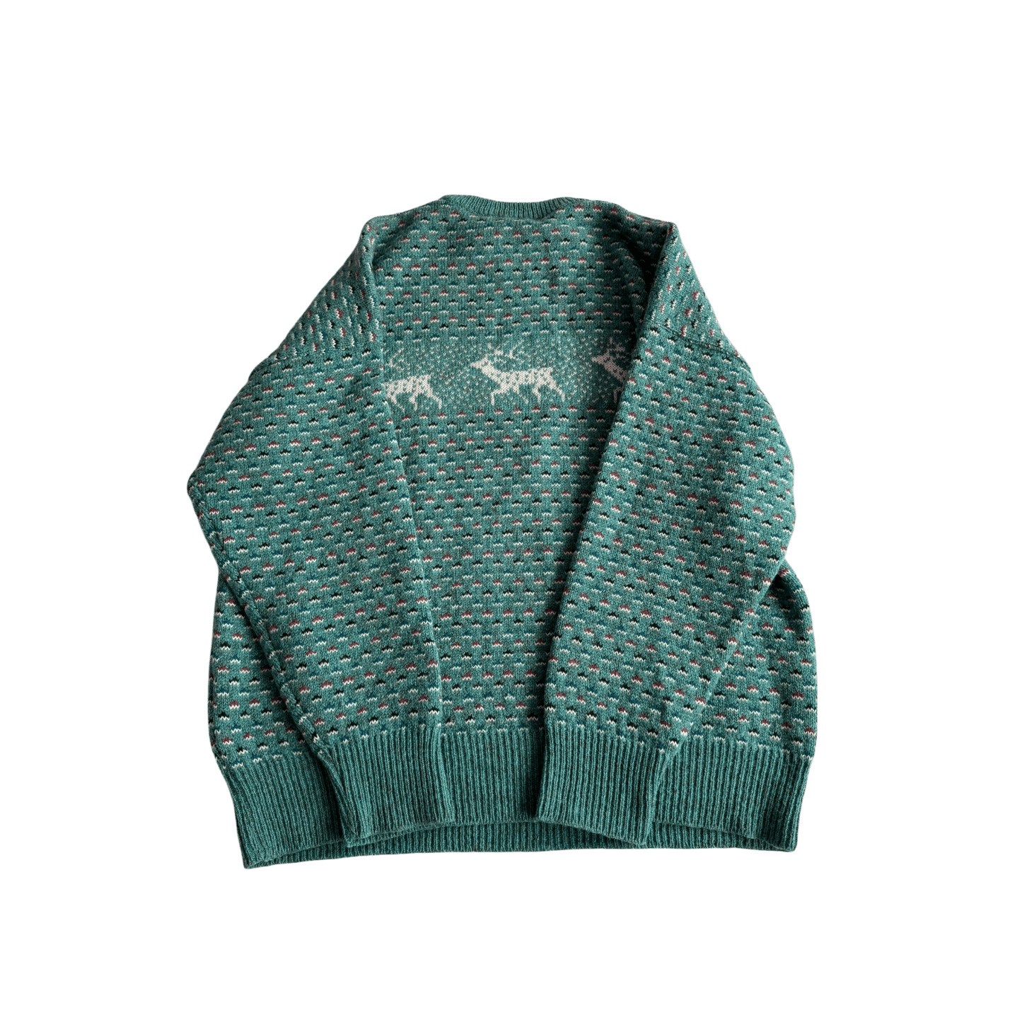🧶 Pulover Vintage Bărbați cu Model Etnic din Lână Virgină – 52 (L) - anbracaminte