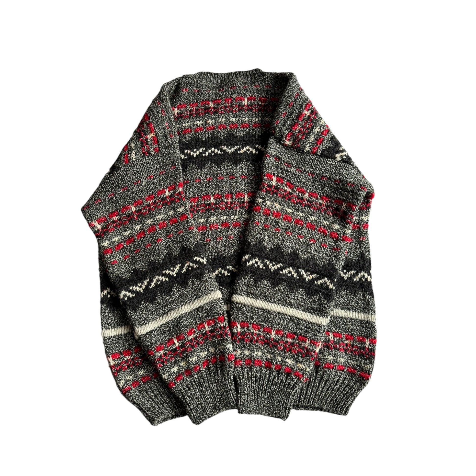 🧶 Pulover Vintage Bărbați cu Model Etnic – L - anbracaminte