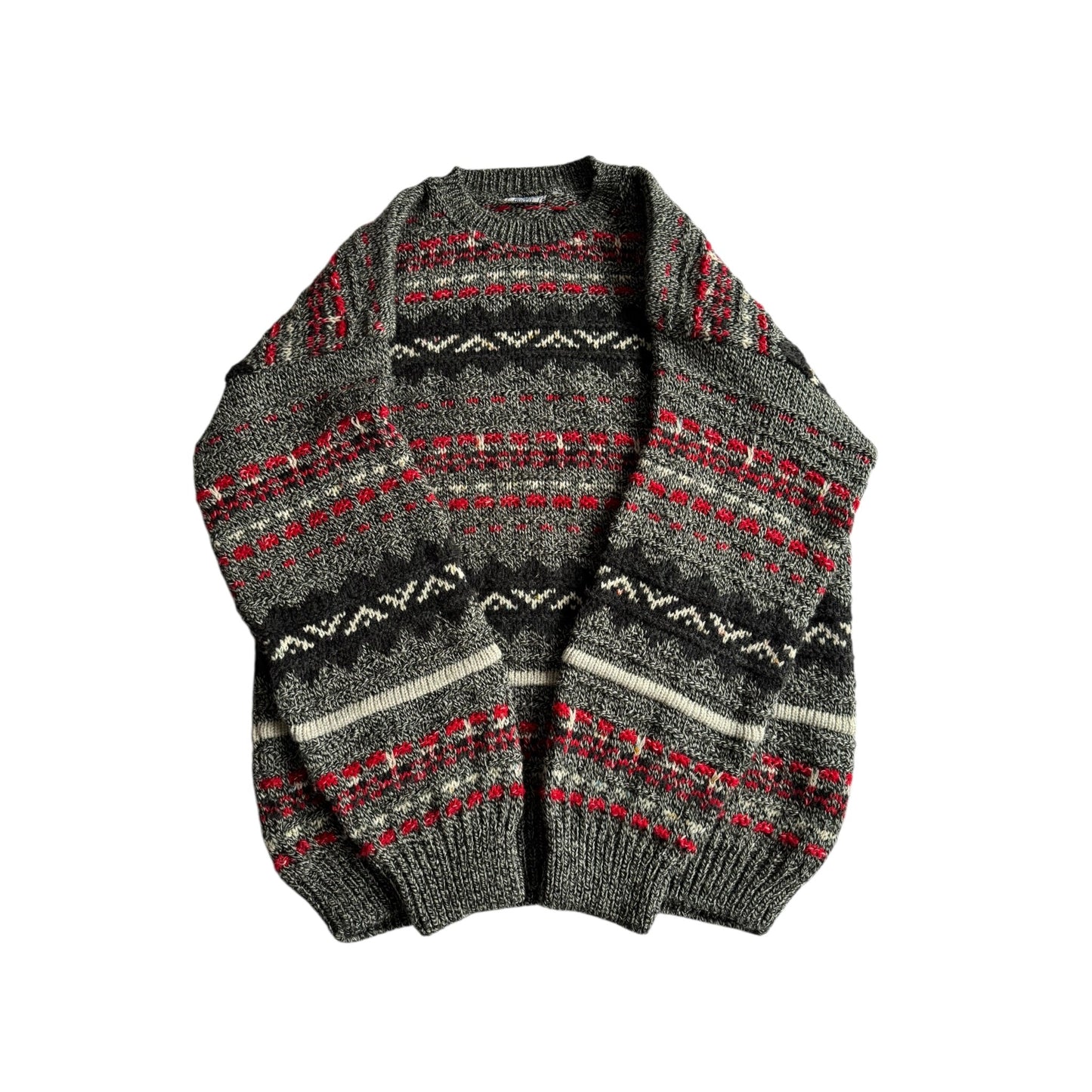 🧶 Pulover Vintage Bărbați cu Model Etnic – L - anbracaminte