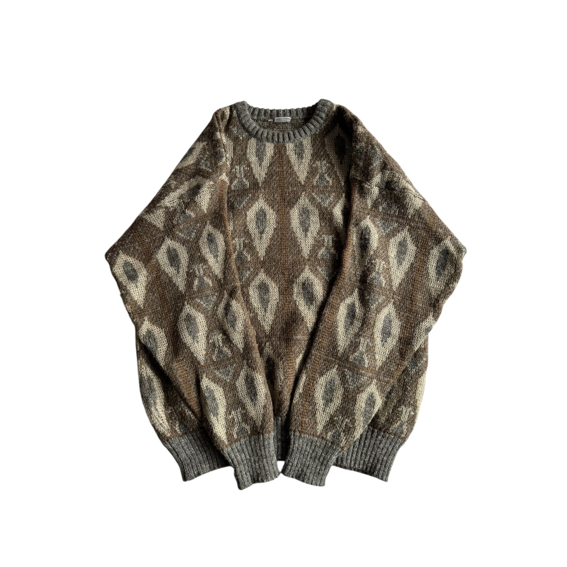 🧶 Pulover Vintage Bărbați cu Model Etnic – L - anbracaminte