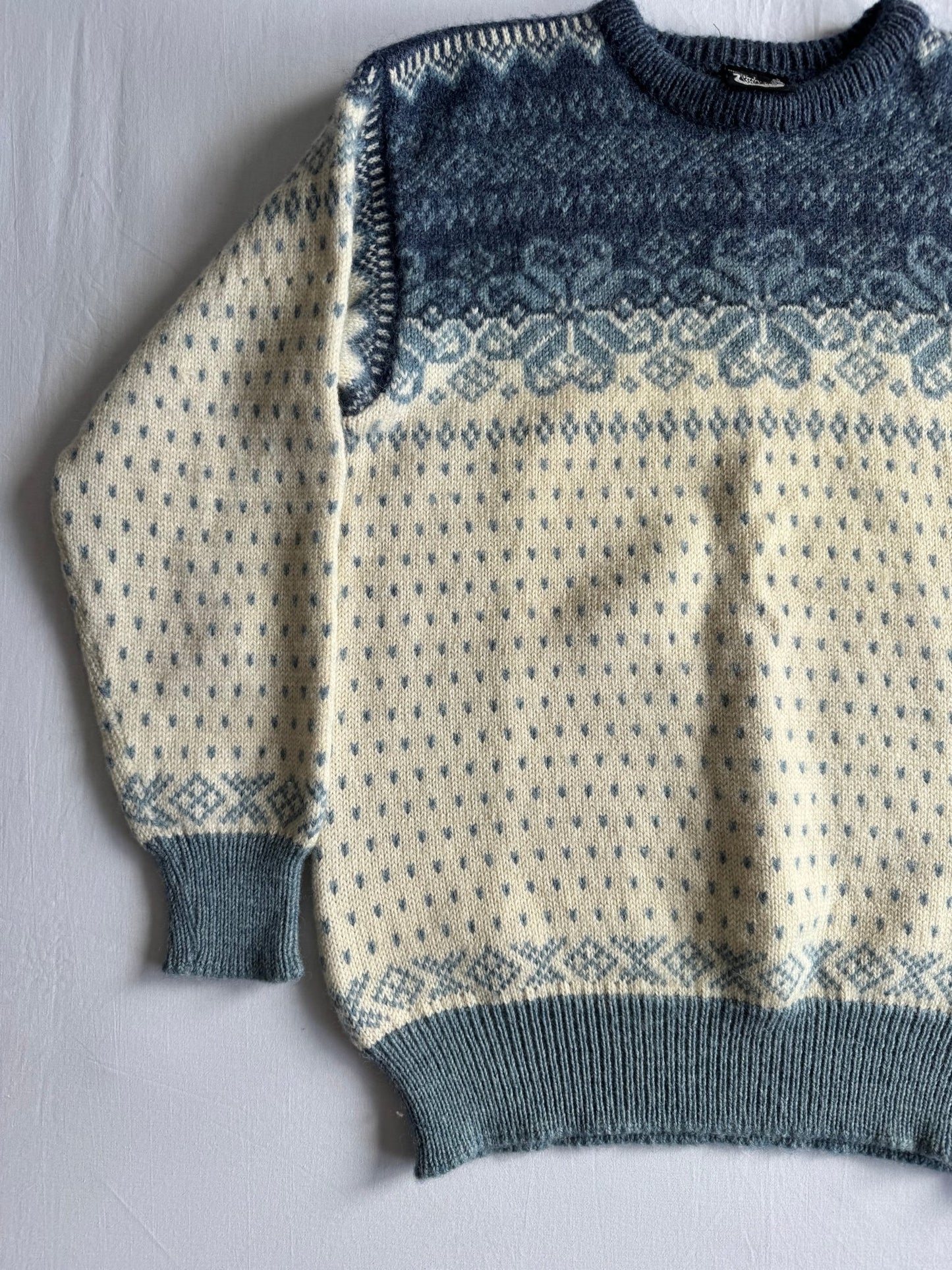 🇳🇴 🧶 Pulover Vintage Bărbați Dale of Norway din Lână Virgină – L - anbracaminte