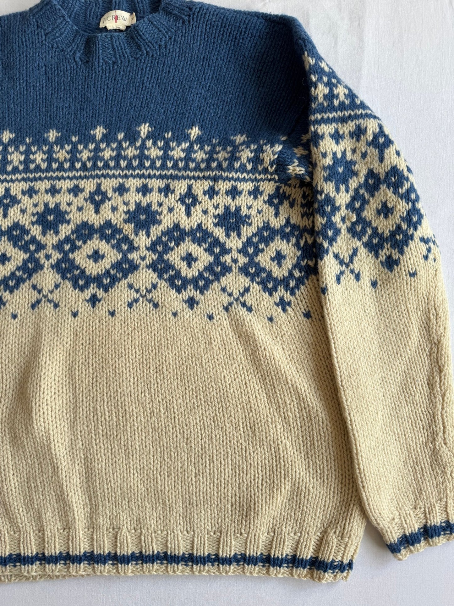 🧶 Pulover Vintage Bărbați J.Crew Tricotat din Lână – M - anbracaminte