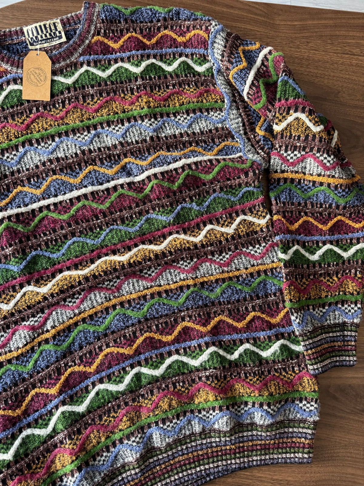 Pulover Vintage Bărbați | Model Abstract | L (52) - anbracaminte