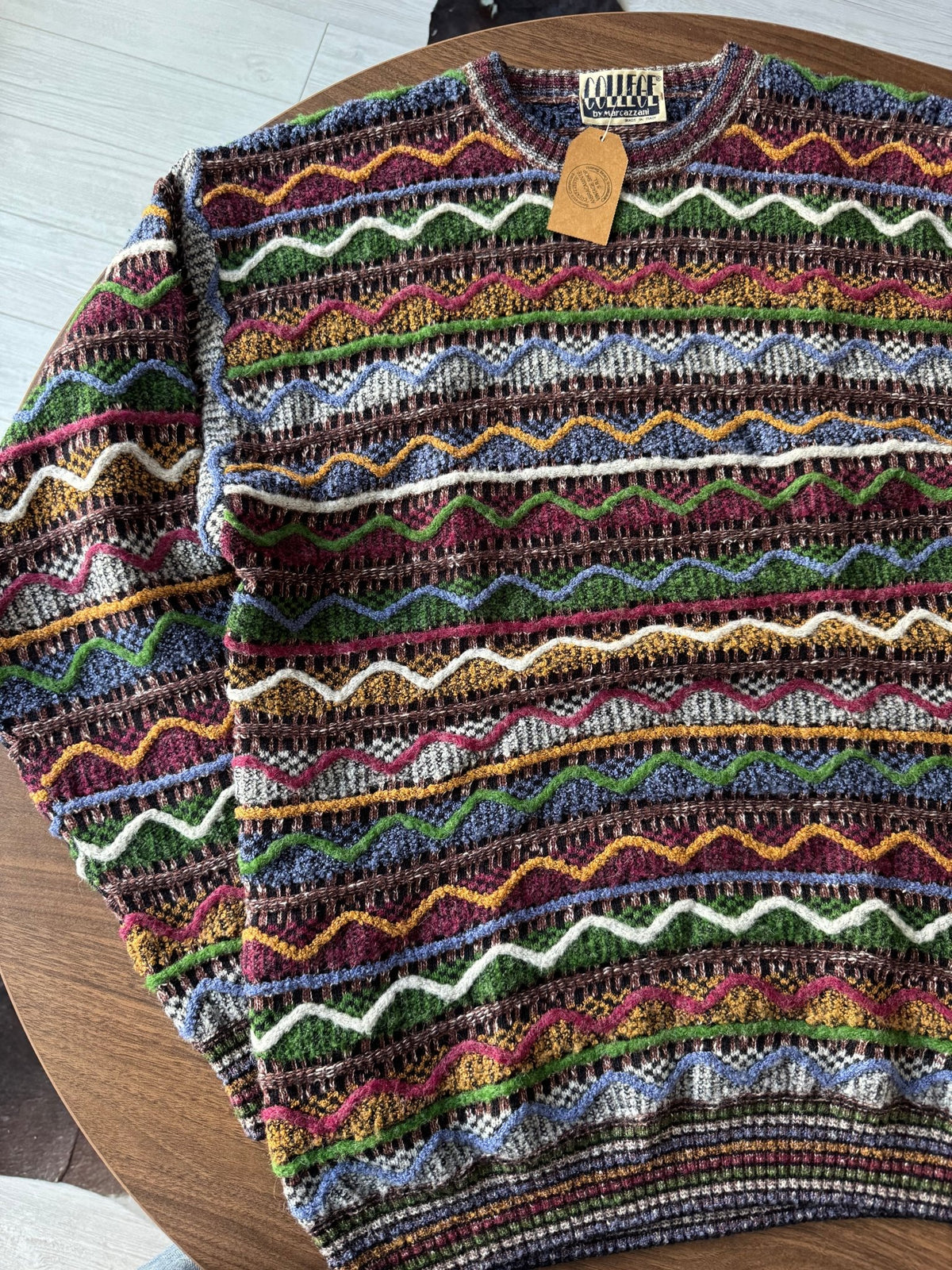 Pulover Vintage Bărbați | Model Abstract | L (52) - anbracaminte