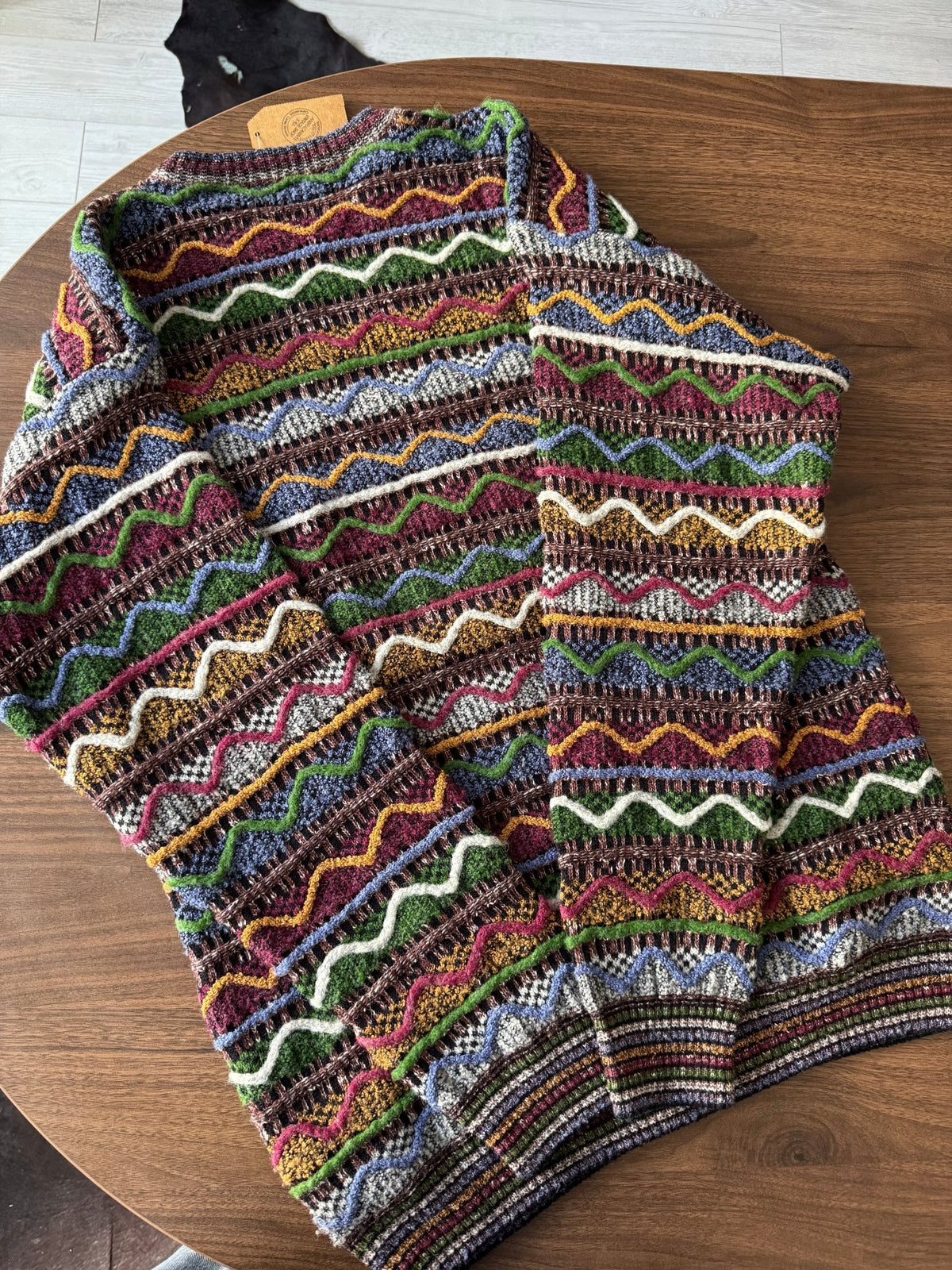 Pulover Vintage Bărbați | Model Abstract | L (52) - anbracaminte